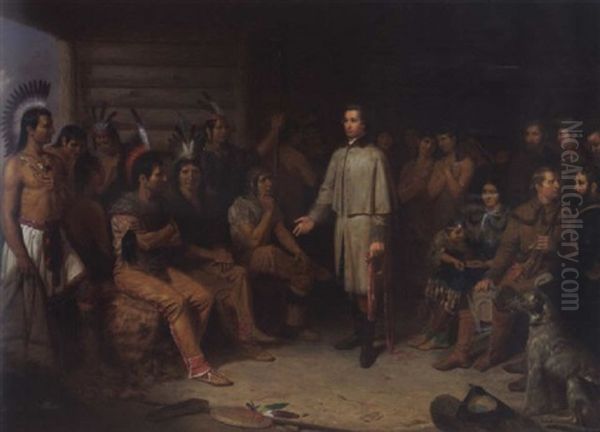 Washington And The Indians Or Washington In The Indian Council - view 1