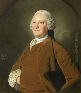 Portrait Of A Gentleman, Half-length, In A Brown Coat
