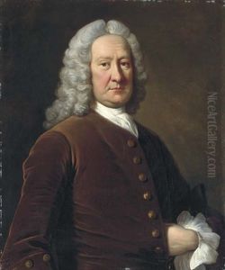 Portrait Of Edward Stone In A Brown Velvet Coat And White Cravat