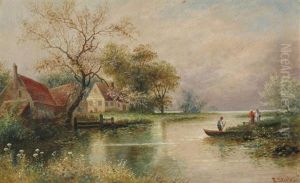 Cottages Along A River