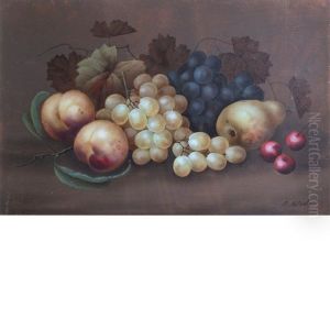 Still Life With Fruit (+ Still Life With Flowers; 2 Works)