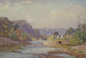 Brookville Landscape by Theodore Clement Steele