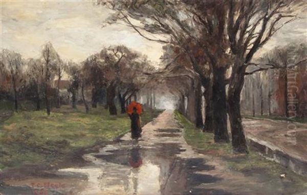 Woman With An Umbrella - view 1