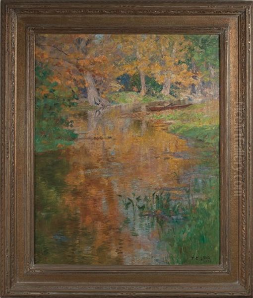 Study In Green And Gold: The Mill Race - view 1