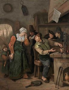 Burns At The Plough by Jan Steen