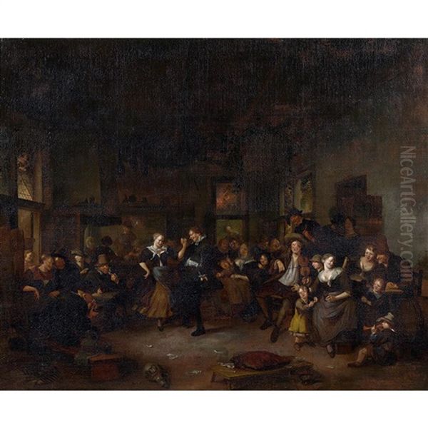 Dance Scene In An Inn - view 1