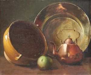 Still Life With Pots And Pans by Gerard L. Steenks