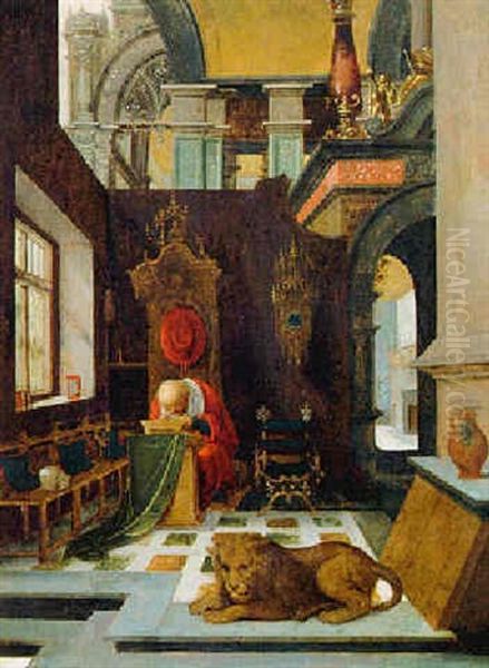 Der Hl. Hieronymus In Einem Interieur - view 1