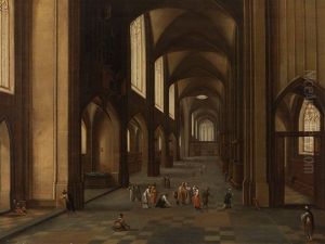 Van Christ And Adulteress by Hendrick van, the Younger Steenwyck
