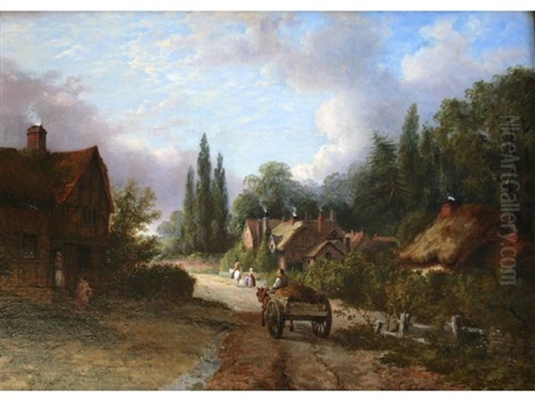 Village Scene, Warwickshire - view 1