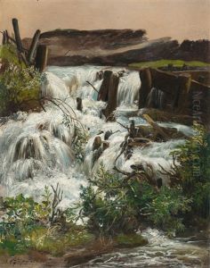 Gebirgsbach by Johann Gottfried Steffan