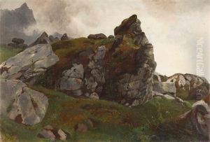 Felsen Im Gebirge by Johann Gottfried Steffan