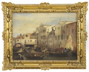 Case Di Pescatori E Barche by Luigi Steffani