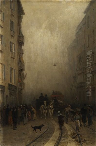 L'incendio Sul Corso (nebbia Sul Corso) - view 1