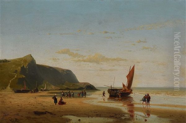 Fisherman By Shore - view 1