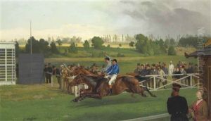 The Finish, Hoppegarten, Berlin by Carl Steffeck