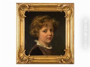 Boy"s Portrait by Carl Steffeck
