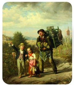 Der Vogelhandler (bird Seller) by Eduard Steffen