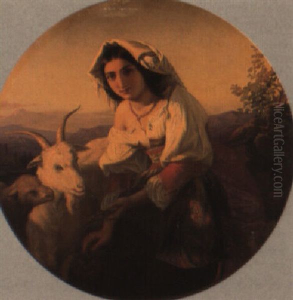 An Italian Peasant Girl - view 1