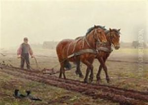 A Plowman With His Horses A Plowman With His Horses