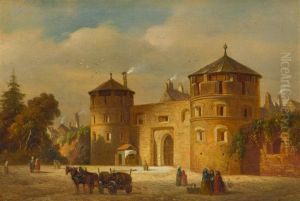 Das Angertor In Munchen by Franz Stegmann