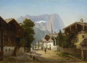 Partie In Garmisch by Franz Stegmann
