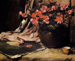 Still Life With Azaleas by Caroline Stehlin