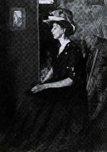 Seated Woman In Profile by Caroline Stehlin