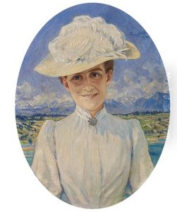 Bildnis Von Frau Von Steiger by Robert Von Steiger