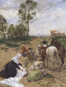 Die Rast by Robert Von Steiger