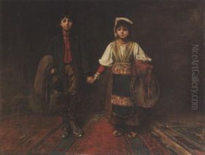 Zwei Zigeunerkinder by Alwyn Von Stein
