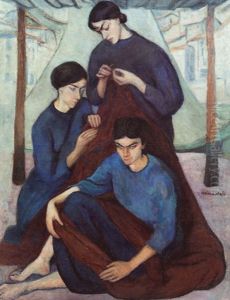 Die Netzflickerinnen (las Hilanderas) by Helene Stein