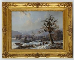 Paysage De Neige by Anton Victor Steinach