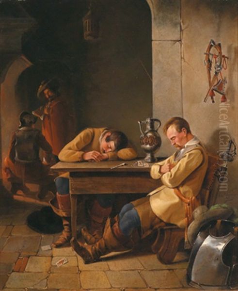 Rast Der Soldaten In Der Stube - view 1