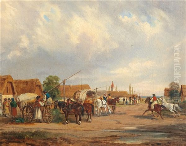 Hungarian Village In The Puszta - view 1