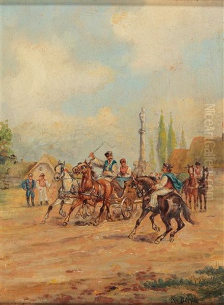 Encounter In The Village Square - view 1