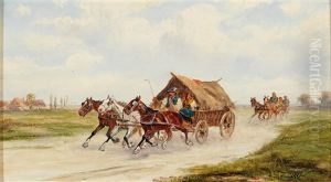 Scene On A Country Road by Alfred (A. Stone) Steinacker