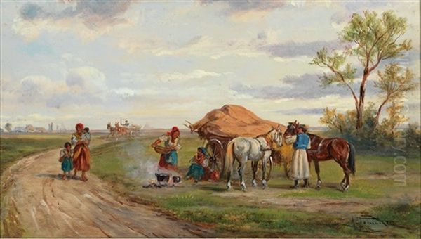 Encounter On The Country Road - view 1