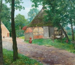 Im Dorf by Eduard Steinbach