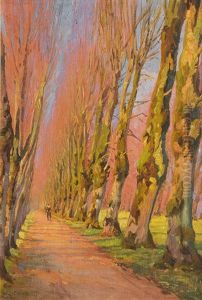 Alley In Early Spring by Eduard Steinbach