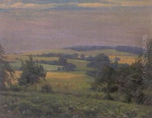 Abendstimmung Holsteinische Schweiz (malente) by Eduard Steinbach