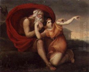 Oedipus And Antigone by Eduard Steinbruck