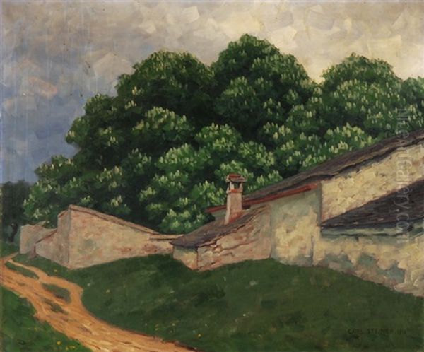 Landschaft Mit Gehoft Und Waldrand - view 1