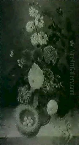 Still Life With Flowers And Bird's Nest - view 1