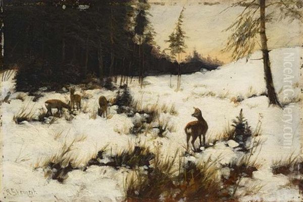 Rehe Am Waldrand - view 1