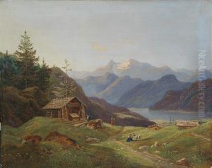 Blick Auf Den Dachstein by Wilhelm Steinfeld