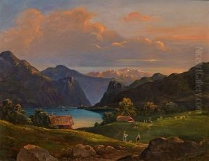 Blick Auf Den Traunsee by Wilhelm Steinfeld
