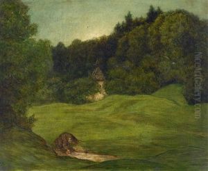 =die Eremitenklause by Wilhelm August Theodor von Steinhausen
