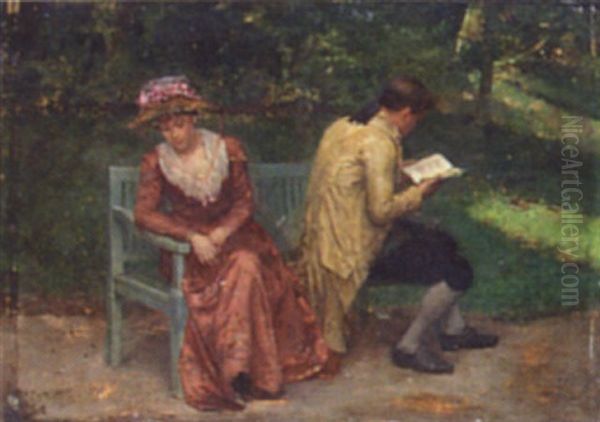 Sharing A Garden Seat - view 1
