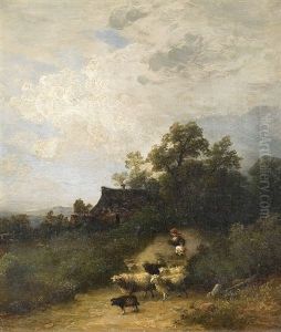 With The Sheeps Outside The Yard